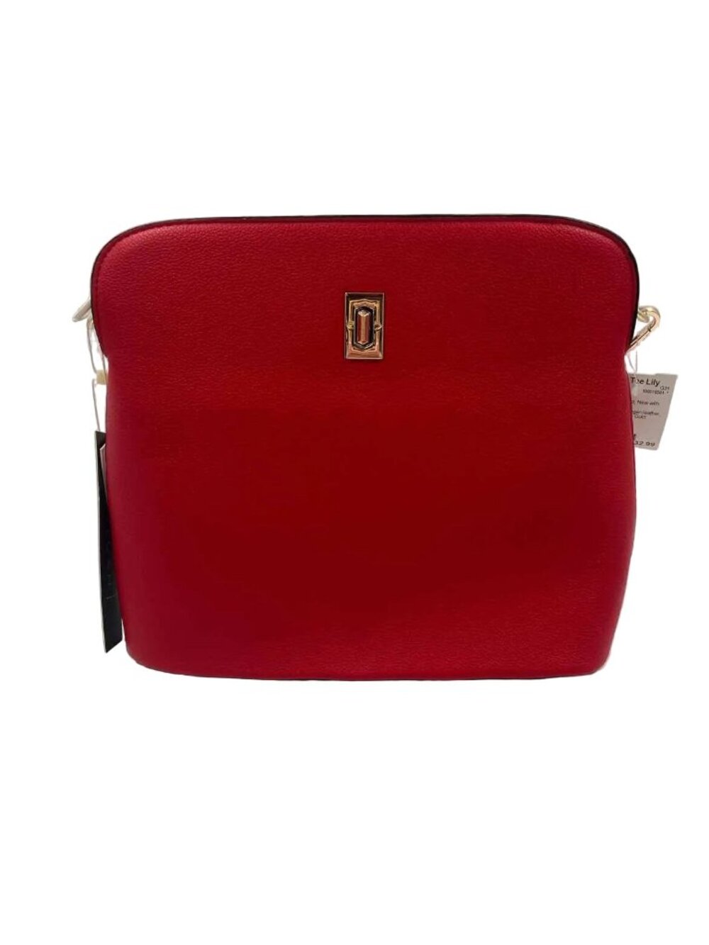 NWT ISABELLE Red Pebble Vegan Leather Crossbody Purse